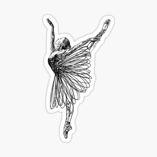 Item preview, Ballerina Scribble Sketch designed and sold by ArtbyBroghan.