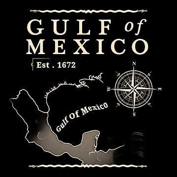 Artwork thumbnail, Gulf of Mexico Est. 1672 Vintage Nautical by MOBI-CASE