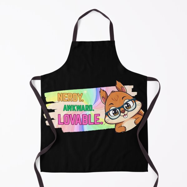 Item preview, "Nerdy. Awkward. Lovable" Nerdy-Squirrel Guess-who designed and sold by RisenAgain - Quantum BrainGlitch | Designs.