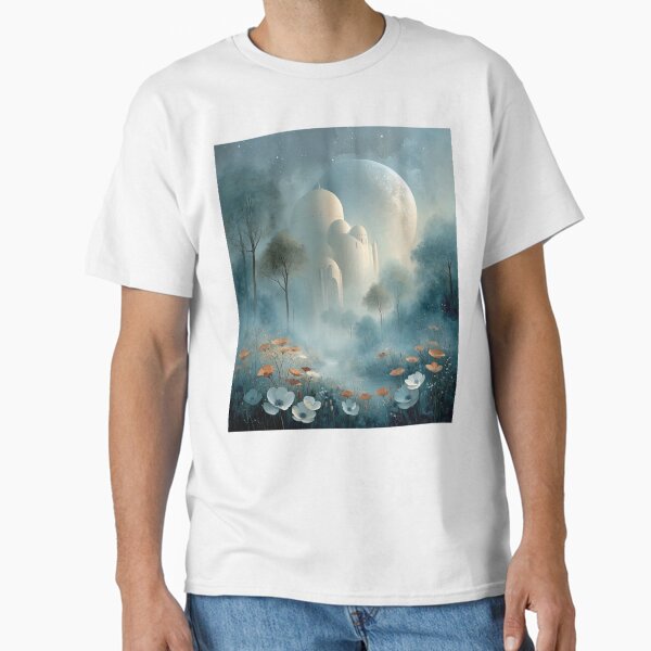 Item preview, Moonlit Bloom: Sanctuary in Silver Haze designed and sold by bloorose.