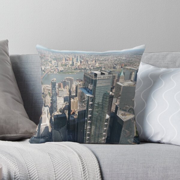 Manhattan, #Manhattan, New York, #NewYork, NYC, #NYC, New York City, #NewYorkCity Throw Pillow