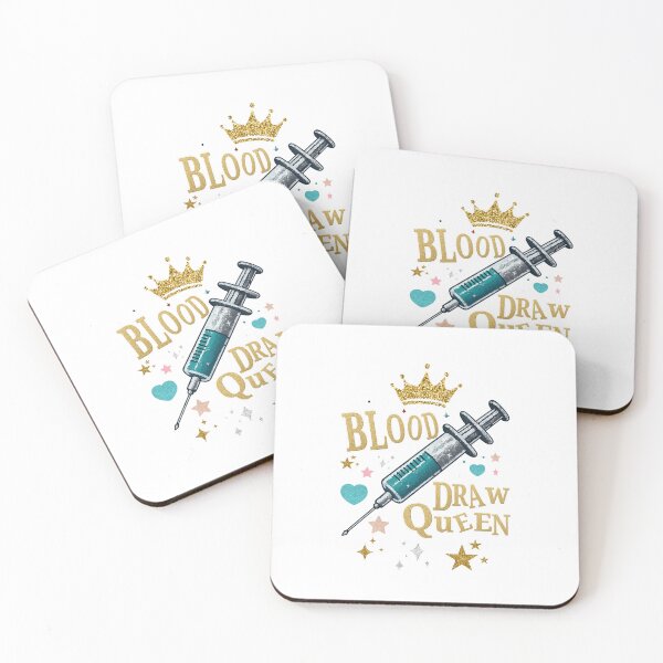 Item preview, Blood Draw Queen – Sparkly Syringe Phlebotomy Shirt designed and sold by denissmartin2020 ..