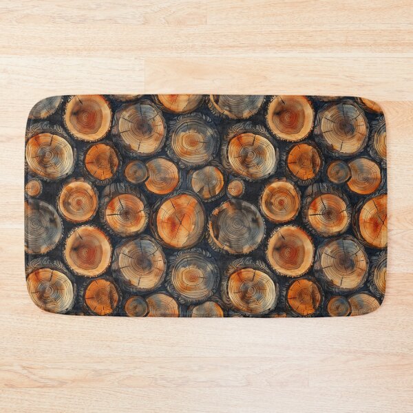 Item preview, Watercolor Stacked Timber Rounds designed and sold by NTGUILTY.