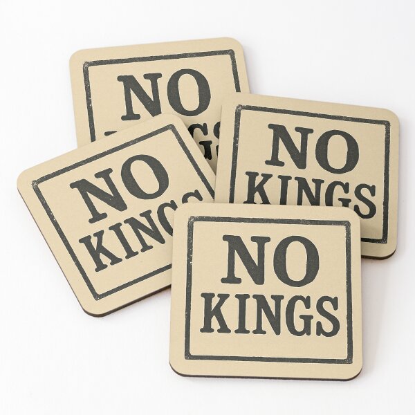Item preview, No Kings Protest Stamp designed and sold by TellMeThisTown.