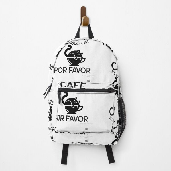 Item preview, Funny black cat says Cafe SVP por favor designed and sold by MarcelinoHM63.