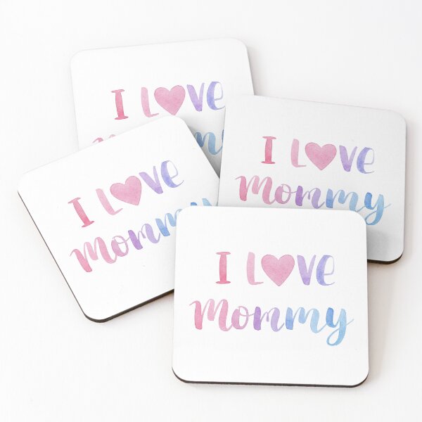 Item preview, Gentle "I Love Mommy" Watercolor Script. Mother's Day designed and sold by Drevorezkin.