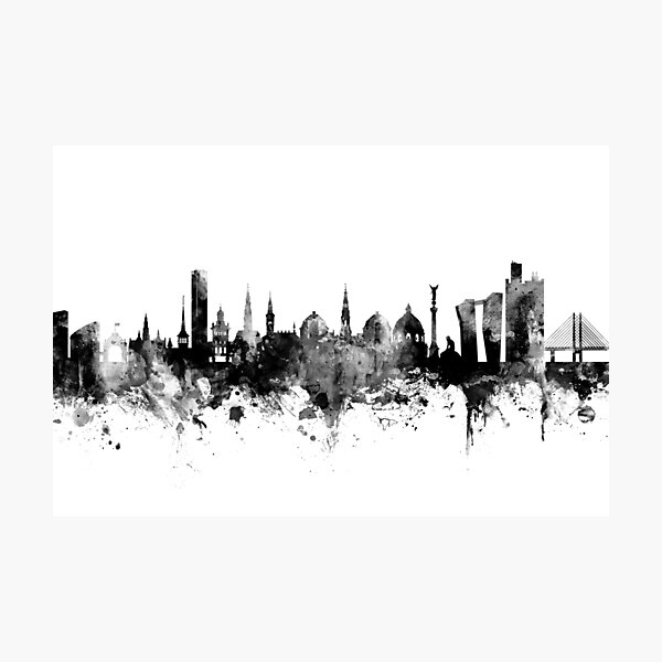 Item preview, Copenhagen Denmark Skyline designed and sold by ArtPrints.