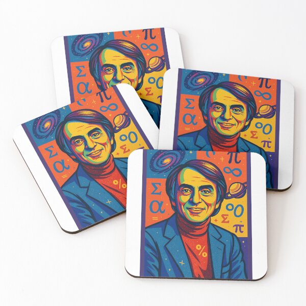 Item preview, Carl Sagan Pop Art Portrait – Retro Cosmic Science Illustration designed and sold by PrometheusStyle.