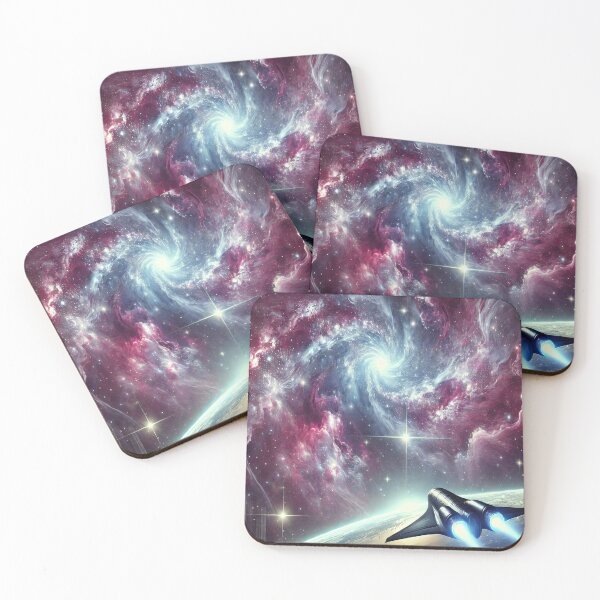Item preview, Galactic Drift – Cosmic View and Spaceship designed and sold by GalenaDeco.