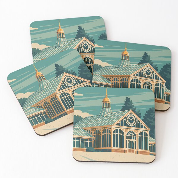 Item preview, Winter at the Victorian Conservatory – Corporation Park Illustration designed and sold by Shafiq Khan.