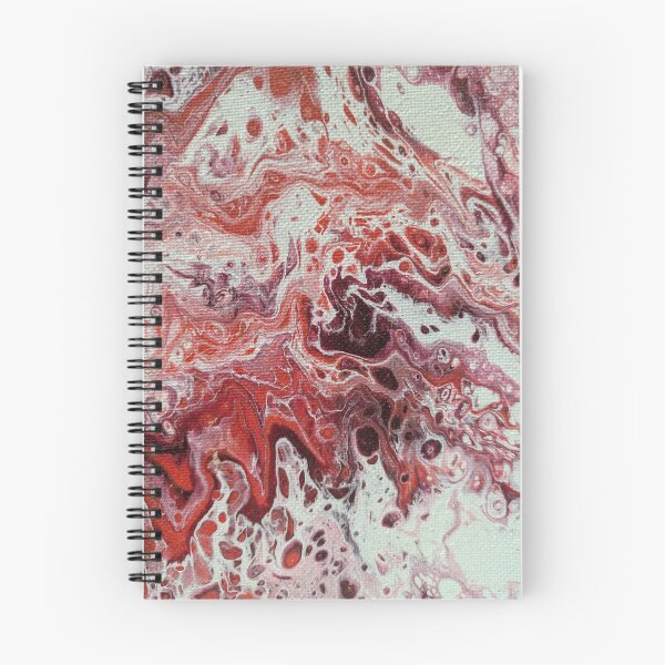 Item preview, Abstract Acrylic Fluid Pour Painting Red designed and sold by HmgrownEclectic.