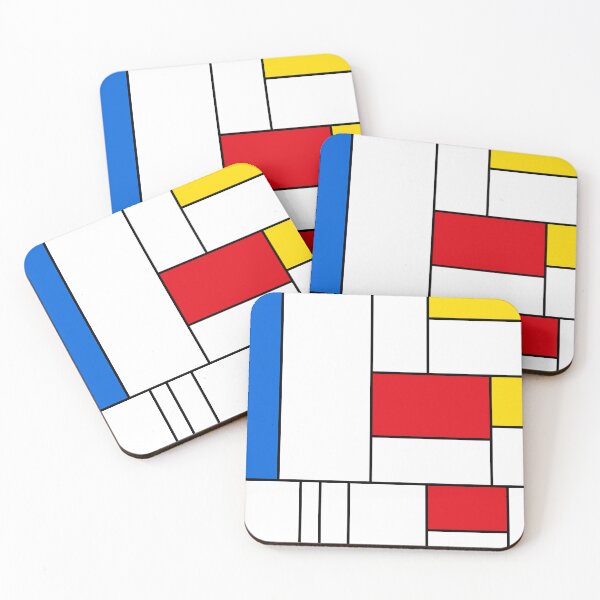 Item preview, Mondrian Style Abstract – Red, Blue and Yellow Composition designed and sold by Keston Studios.