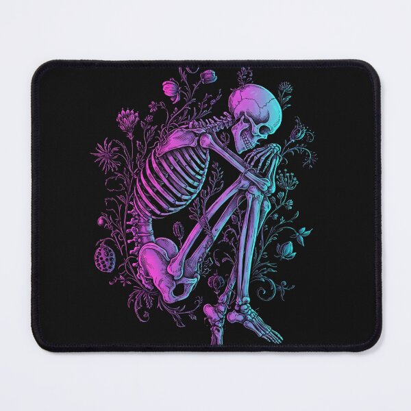Item preview, Floral Skeleton in Neon Glow designed and sold by PixCthulhu.