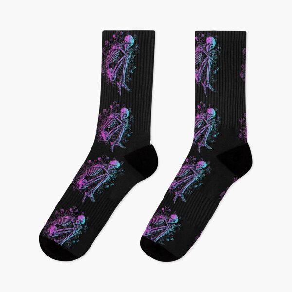 Item preview, Floral Skeleton in Neon Glow designed and sold by PixCthulhu.