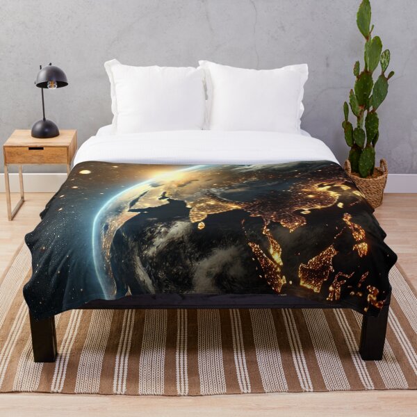Item preview, Earth at Night – Cosmic View designed and sold by GalenaDeco.