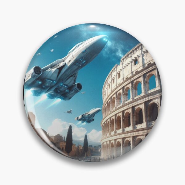 Item preview, Spaceships passing over the Colosseum designed and sold by Dogandesighn.