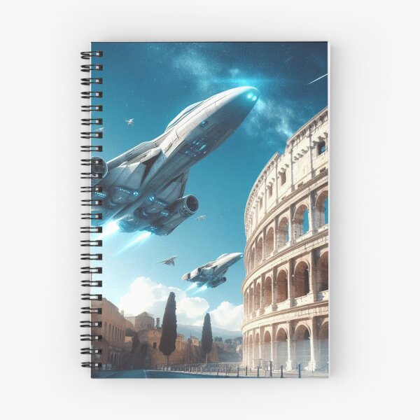 Item preview, Spaceships passing over the Colosseum designed and sold by Dogandesighn.