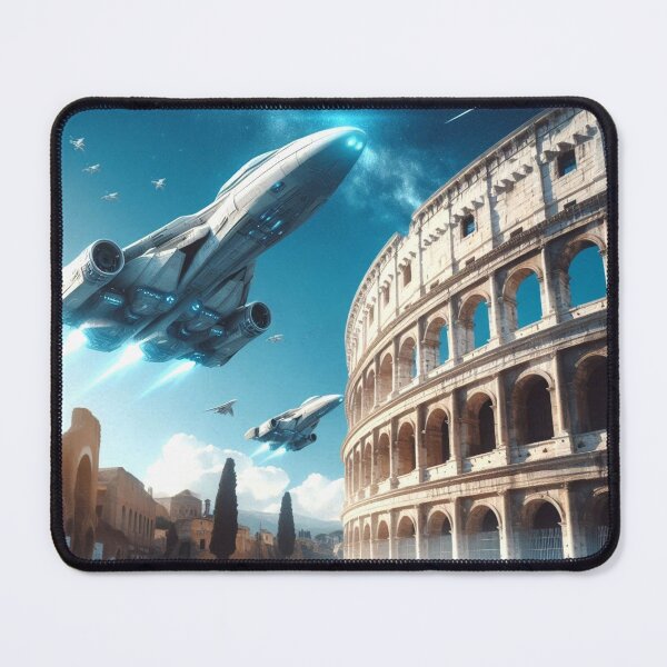 Item preview, Spaceships passing over the Colosseum designed and sold by Dogandesighn.