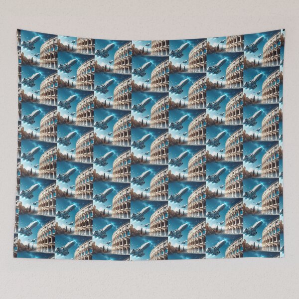 Item preview, Spaceships passing over the Colosseum designed and sold by Dogandesighn.