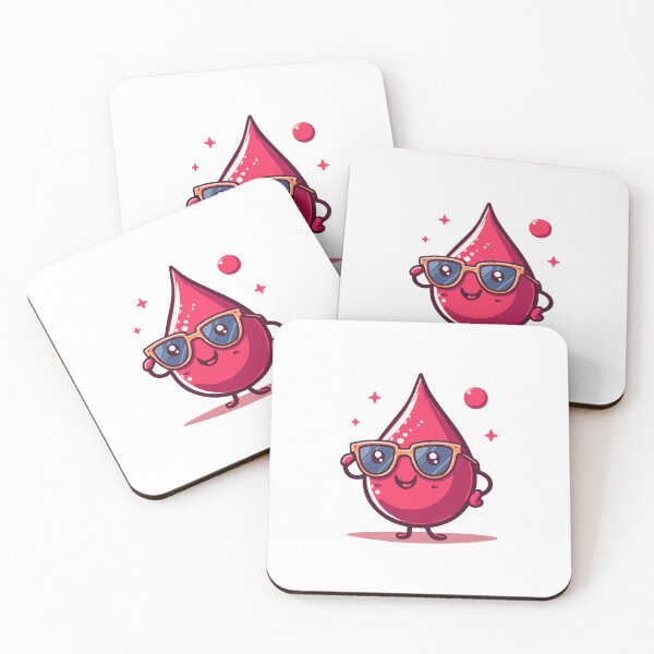 Item preview, Cool Blood Drop – Cute Phlebotomist Sticker/Design designed and sold by denissmartin2020 ..