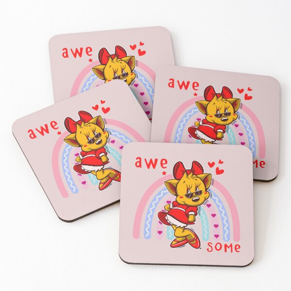 Item preview, awesome - cute cartoon cat character designed and sold by hayrpictures.