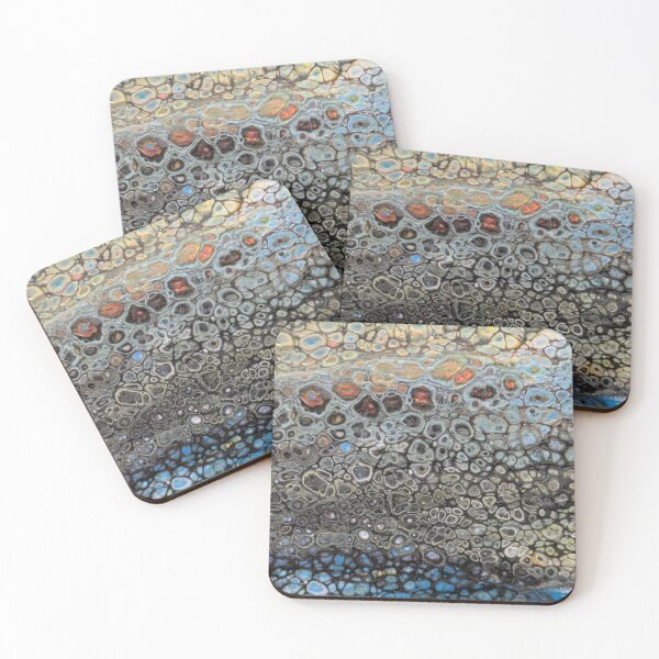 Item preview, Abstract Cellular Fluid Art Pour Painting designed and sold by HmgrownEclectic.