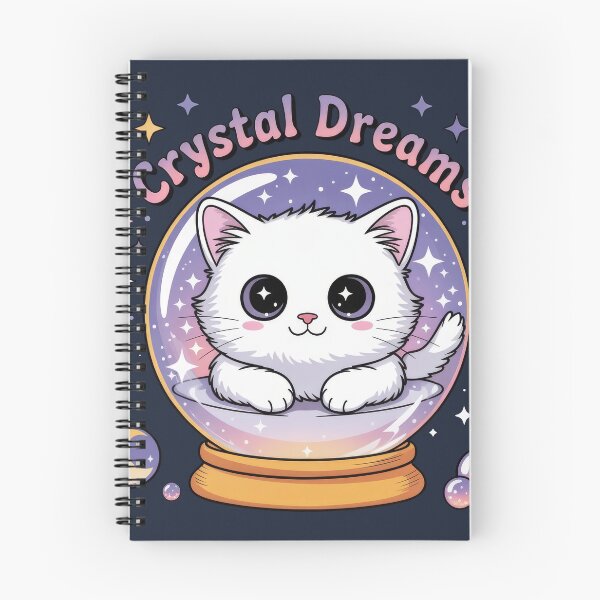 Aperçu de l'œuvre Chaton Crystal Dreams créée et vendue par Petal & Paw.