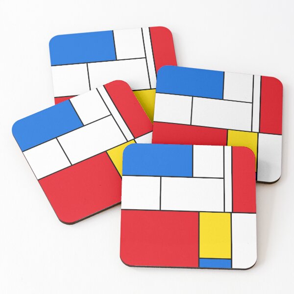 Item preview, Mondrian Style Abstract – Red, Blue and Yellow Composition designed and sold by Keston Studios.