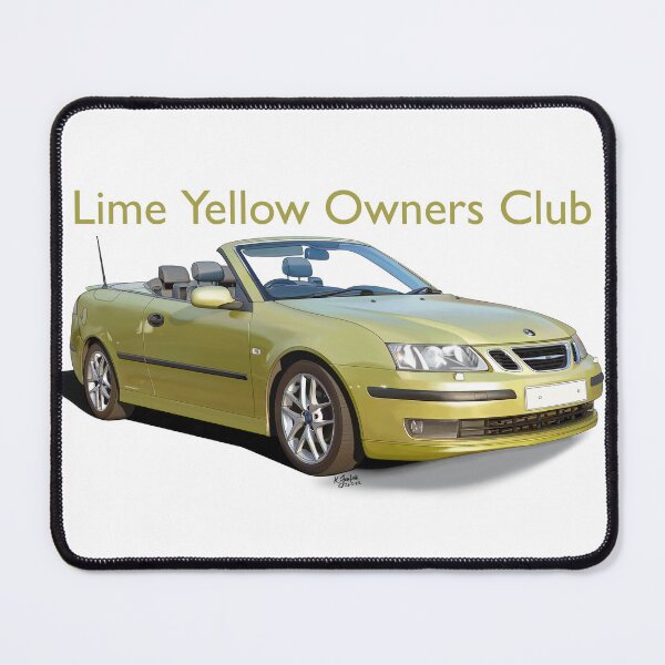 Item preview, Lime Yellow Owners Club convertible Swedish car designed and sold by Theoldgirl900.