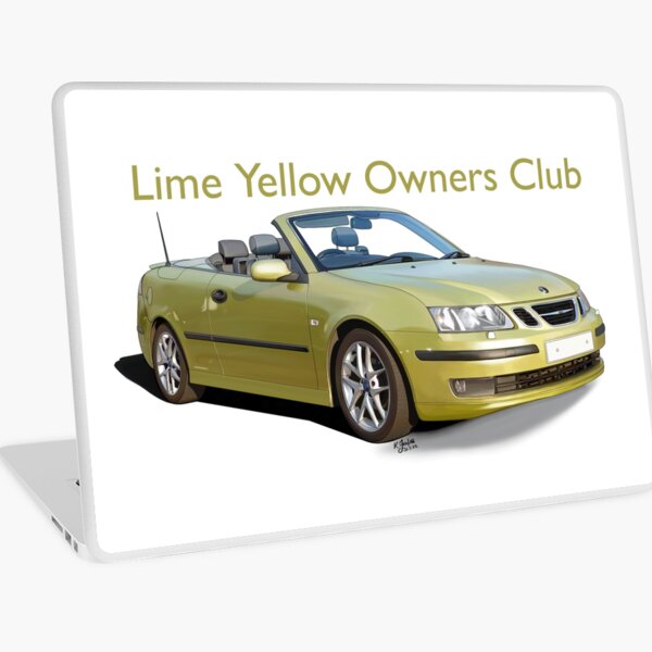 Aperçu de l'œuvre Voiture suédoise décapotable jaune citron du Owners Club créée et vendue par Theoldgirl900.