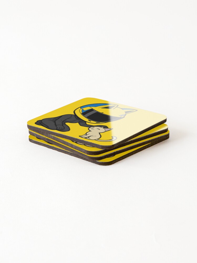 Thumbnail 4 of 5, Coasters (Set of 4), Chibi Celty designed and sold by Rankeaocm.