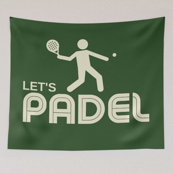 Item preview, Let`s Padel Retro Style Padel Player designed and sold by Anniko Art Studio.