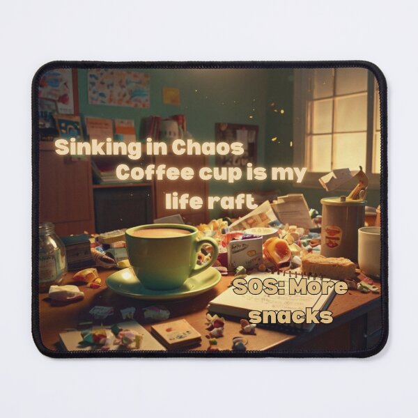 Item preview, Sinking in Chaos: Disorganized Office Edition designed and sold by uglydogboutique.