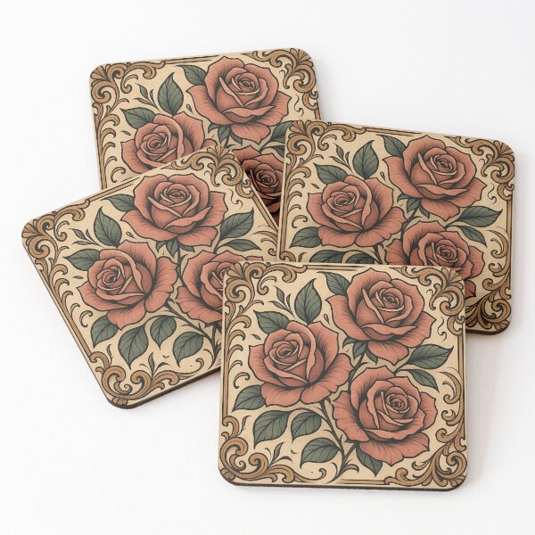 Item preview, Elegant Floral Design | Botanical Aesthetic Art for Home & Fashion designed and sold by The-Library.