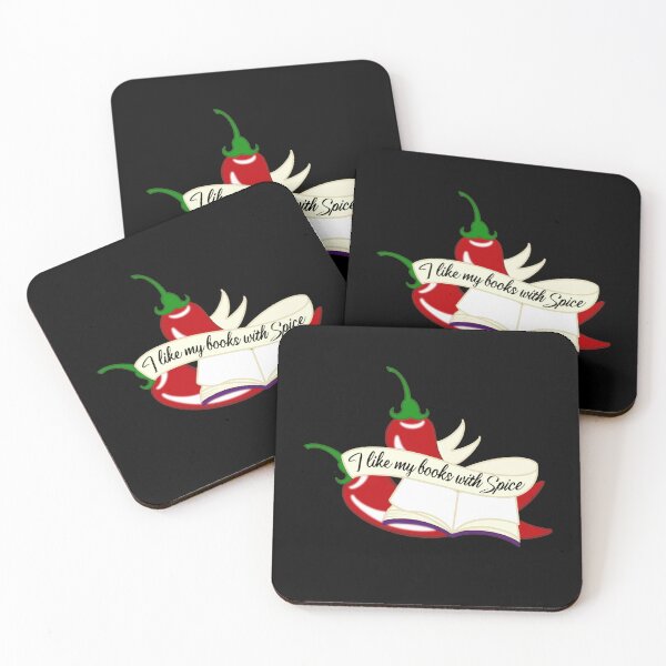 Item preview, I like my Books with Spice- book lover sticker designed and sold by GeekandArtsy.