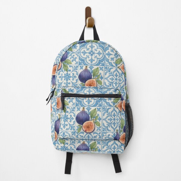 Item preview, Mediterranean Tiles & Fig Fruit – Vintage Watercolor Pattern designed and sold by Verycutethings.