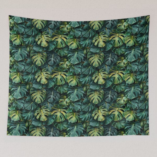 Item preview, Lush Emerald Monstera Canopy designed and sold by NTGUILTY.