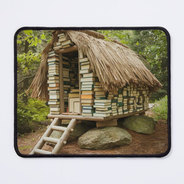 Item preview, A hut made of books. designed and sold by Lilashakti ⭐️ ⭐️ ⭐️ ⭐️ ⭐️.