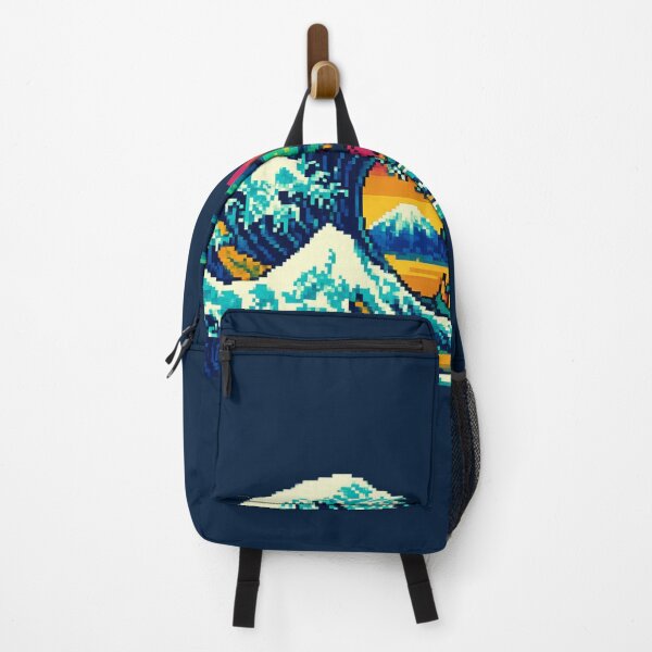 Item preview, The Great Pixel Wave – Retro Sea Monster Edition designed and sold by Cescocir1992.