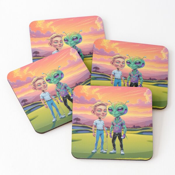 Item preview, Dad Pro Golf Alien Cartoon designed and sold by NikkiBear67.