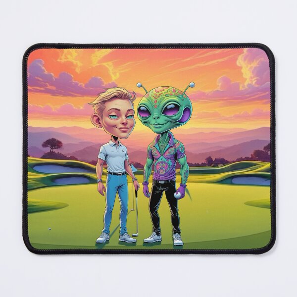 Item preview, Dad Pro Golf Alien Cartoon designed and sold by NikkiBear67.