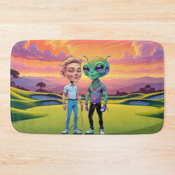 Item preview, Dad Pro Golf Alien Cartoon designed and sold by NikkiBear67.