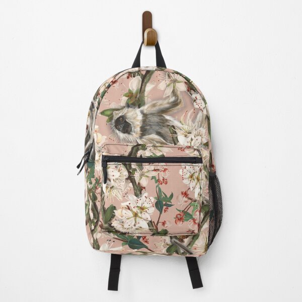 Item preview, Monkey Floral Vintage Pastel Print designed and sold by bureinkk.