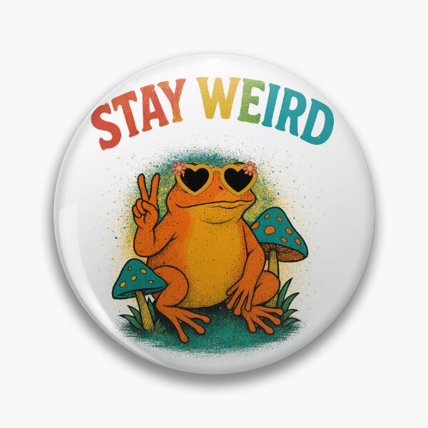 Item preview, Groovy Frog Under Magic Mushrooms – Psychedelic Vibe Peace Frog Design designed and sold by elisarasada.