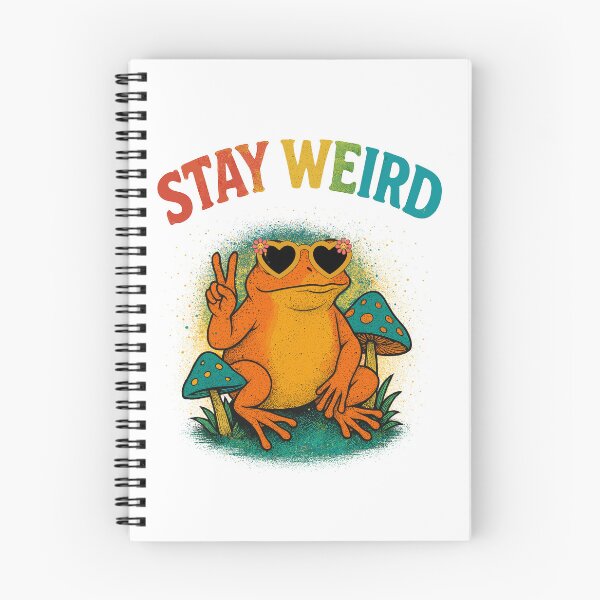 Item preview, Groovy Frog Under Magic Mushrooms – Psychedelic Vibe Peace Frog Design designed and sold by elisarasada.