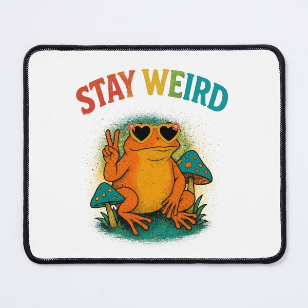 Item preview, Groovy Frog Under Magic Mushrooms – Psychedelic Vibe Peace Frog Design designed and sold by elisarasada.