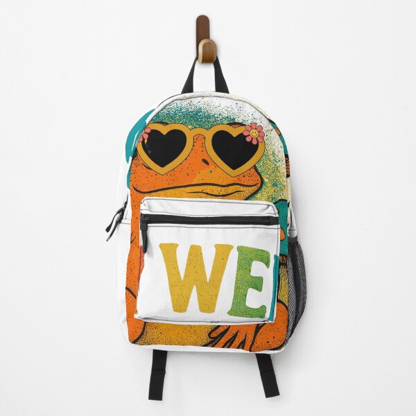Item preview, Groovy Frog Under Magic Mushrooms – Psychedelic Vibe Peace Frog Design designed and sold by elisarasada.