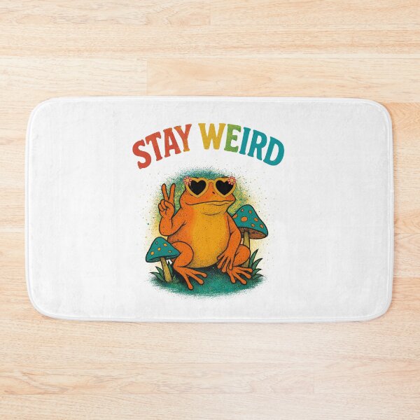 Item preview, Groovy Frog Under Magic Mushrooms – Psychedelic Vibe Peace Frog Design designed and sold by elisarasada.