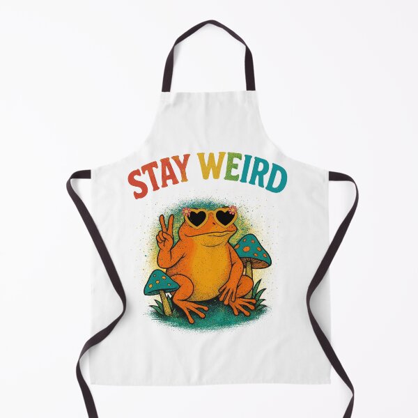 Item preview, Groovy Frog Under Magic Mushrooms – Psychedelic Vibe Peace Frog Design designed and sold by elisarasada.