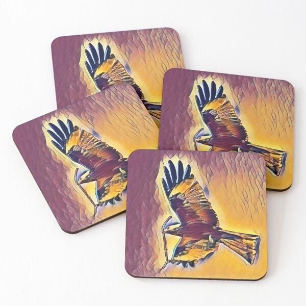 Item preview, Red Kite In Flight In Retro Pop designed and sold by Fearless-Fox.